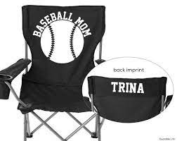 personalized folding chair baseball mom by quotablelife soccer mom soccer baseball mom