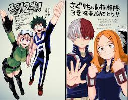 Colored these Illustrations drawn by Horikoshi From Saguri-chan Tankentai :  r/BokuNoHeroAcademia