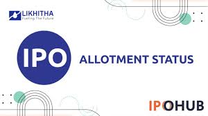 The allotment status is available online on the registrar's website. Likhitha Infrastructure Ipo Allotment Status Here How To Check Upcoming Ipo New Ipo Ipo Watch Ipo Guide Latest Ipo
