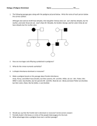 In a pedigree, a square represents a male. Interpreting Information In A Pedigree