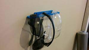 20 pair stack style safety glasses dispenser 8 wide x 18 high x 4 deep, table and wall mount. Safety Glasses Holder Wall Mount 3d Model For 3d Printers Free