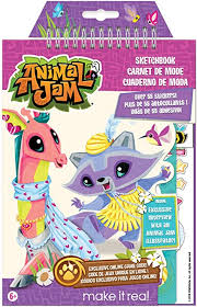 These alphabet coloring sheets will help little ones identify uppercase and lowercase versions of each letter. Amazon Com Make It Real Animal Jam Sketchbook With Exclusive Masterpiece Token Animal Jam Coloring Book For Kids Includes Sketch Pages Stencils Stickers Interview With Illustrator And Online Game Token Toys