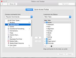 Microsoft Office Tutorials Customize The Ribbon And Toolbars In Office For Mac