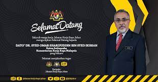 Kunjungan hormat kepada pengarah jabatan kerja raya negeri johor, ybrs. O Xrhsths Jkr Johor Sto Twitter Seluruh Warga Kerja Jabatan Kerja Raya Johor Mengucapkan Selamat Datang Kepada Ybhg Dato Dr Syed Sharifuddin Bin Syed Ikhsan Ketua Setiausaha Kementerian Kerja Raya Malaysia Yang