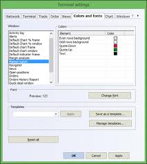 General Settings of NetTradeX Trading Terminal | IFCM