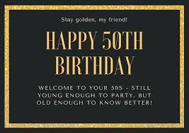 A man decided to play a prank on a group of strangers after he was accidentally added to a group chat for a 50th birthday party, only it didn't go to plan. 100 Unique 50th Birthday Card Messages And Sayings For Cards Futureofworking Com