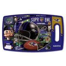 Compare prices on popular products in kitchen gadets. Sportula Baltimore Ravens Retro 9 In L X 14 5 In W Plastic Cutting Board In The Cutting Boards Department At Lowes Com