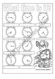 Que Hora Es Ejercicios Y Reloj Artesanal 2 Pags Hoja De Trabajo Esl Por Giovannademartin Clock Vocabulary Worksheets What Time Is