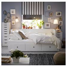 Mattresses the under bed storage drawers are built into a pullout trundle, the trundle can be fully extended and includes slats. Hemnes Daybed Frame With 3 Drawers White Twin Ikea