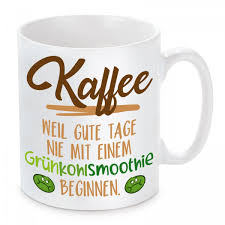 Herzbotschaft Tasse Modell Kaffee Weil Gute Tage Nie Mit Einem Grunkohlsmoothie Beginnen Sie Suchen Noch Ein Tolles Ges Kaffee Geschenke Tassen Kaffeekunst