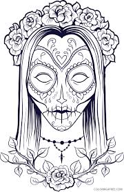 1059 x 1497 file type: Adult Coloring Pages Sugar Skull Girl Coloring4free Coloring4free Com