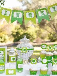 Irish shamrock theme bunting banner ireland party decoration by party decor. St Patrick S Day Party Ideas Fun365