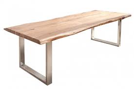 Massiver Baumstamm Tisch Mammut 220cm Akazie Massivholz Industrial Look Kufengestell Mit 6 Cm Dicker Tischpla Baumstamm Tisch Stehtisch Holz Esstisch Baumstamm
