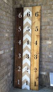 Hand Painted Wooden Growth Chart Ruler To Hang On The Wall