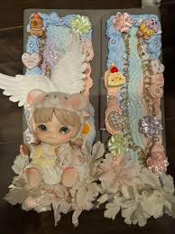 Handmade notebook with MIMIA, comes with a cute TangTang pen. Craft Kits