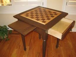 Being that the theme involves traditional heraldic elements, keeping with a classic style is most appropriate. Chess Table Finewoodworking