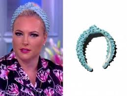 Meghan marguerite mccain is an american conservative columnist, author, and television host. The View May 2019 Meghan Mccain S Blue Studded Knot Headband Shop Your Tv