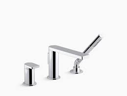 Genuine kohler parts for faucets, showers and toilets. K 73078 4 Composed Single Handle Bath Faucet With Handshower Kohler