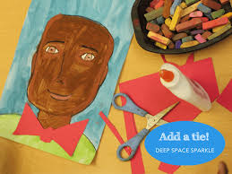 It is a great craft idea for little kids to make for their dads. Father S Day Portraits Art Project Deep Space Sparkle