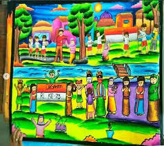 Cara menggambar dan mewarnai gradasi tema pendidikan dan hari guru | menggambar pemandangan sekolah. 14 Gambar Logo Fls2n Sd Terbaru Lingkar Png