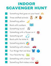 Indoor Scavenger Hunt For Kids Free Printable Scavenger Hunt For Kids Toddler Learning Activities Digital Learning Classroom