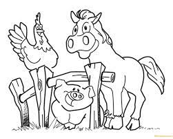 Ten thousands of years ago, the horse was the main food source for human beings. Funny Hen Horse And Pig Coloring Pages Funny Coloring Pages Coloring Pages For Kids And Adults