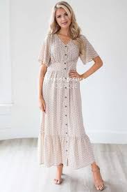 The Hallie Dresses Casual Fall Modest Dresses Taupe Dress