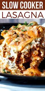 Easy Slow Cooker Lasagna With Only 15 Minutes Of Prep Recipe Easy Slow Cooker Lasagna Crock Pot Lasagna Recipe Slow Cooker Lasagna