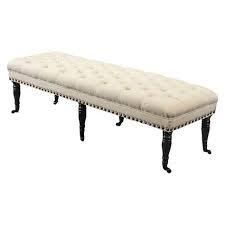 Hastings Tufted Ottoman Bench Ivory Christopher Knight Home