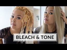 It is certainly doable, however, and you can take even the darkest hair color, natural or otherwise to the lightest blonde color as long as your hair is already in good condition and you haven't damaged it with other chemical treatments in the past. Bleach Tone Hair At Home Wella T14 Youtube Tone Hair At Home Tone Hair Bleach And Tone