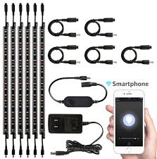 Dimmable Smart Led Lighting Kit Under Cabinet 6pcs Contemporary Undercabinet Lighting By Led Light Depot