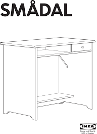 Ansicht und herunterladen ikea leksvik montageanleitung online. Ikea Smaldal Desk Assembly Instruction