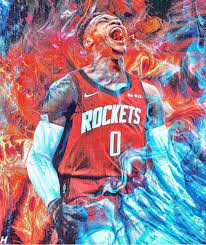 Looking for the best russell westbrook wallpapers? Image May Contain One Or More People Nba Artwork Westbrook Wallpapers Nba Wallpapers