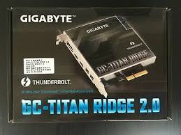 Ground yourself, and then remove the pcie card from the package. Gigabyte Gc Titan Ridge 2 0 Thunderbolt3 Certified Pci E Expansion Card Ebay