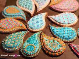Czech Style Cookies With An Indian Twist Indian Cake Henna Cake Indian Wedding Cakes