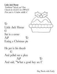 Little Jack Horner A Singable Nursery Rhyme Nursery Rhymes Rhymes Content Words