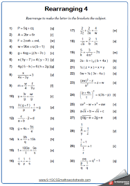 Rearranging Formulae Worksheet Algebra Worksheets Pre Algebra Worksheets Basic Algebra Worksheets