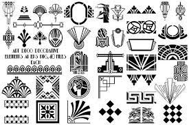 Art Deco Decorative Elements Vector Art Deco Design Graphics Art Deco Design Art Deco