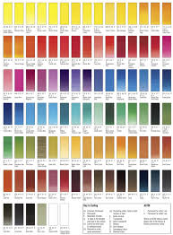 sennelier watercolor in 2019 paint color chart sennelier