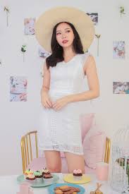 Raine Crochet Dress in White