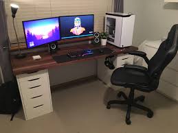 Generic Ikea Setup V2 Ikea Computer Desk Gaming Desk Gaming Desk Designs