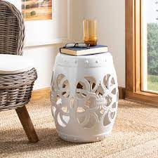 Maybe you would like to learn more about one of these? Safavieh Flower Drum Ceramic Decorative Garden Stool Antique White Chairs Stools Home Office Furniture Urbytus Com
