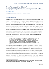 Official letters are often cover letters—that is, they are sent to accompany another document, such as a résumé. Pdf From Arranged To Choice Changing Marriage Practices In Contemporary Sri Lanka Asha L Abeyasekera Academia Edu