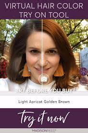 Try On Different Hair Color Shades With Our New Virtual Makeover Tool Use Your Cell Phone To Try On Different Video Hair Color Changer Hair Color Virtual Hair Color