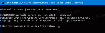 You do not like entering the data drive password after very boot. Unlock Fixed Or Removable Bitlocker Drive In Windows 10