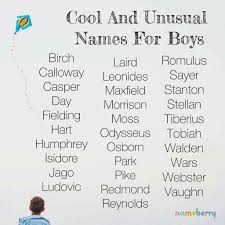 Boys Names Unique Boy Names Baby Boy Names Unusual Names