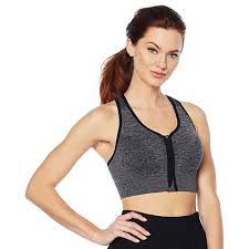 Copper Fit Seamless Zip Front Sports Bra