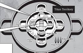 Scene from the first episode of attack on titan/shingeki no kyojin where the colossal titan first appears. Attack On Titan Map Of Walls Maping Resources