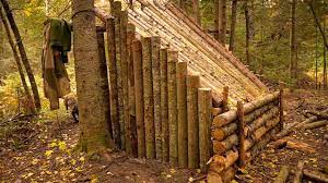 The task that could be to provide a synthesis of these two constructions, with th… Building A Fort In The Woods Last Log Wall Finished Adding A Tarp Cast Iron Cooking Over Fire Youtube