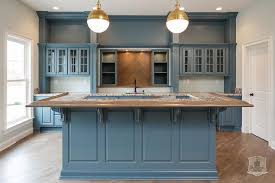 Country navy blue kitchen cabinets. Blue Kitchen With Wood Herringbone Tile Backsplash Contemporary Kitchen